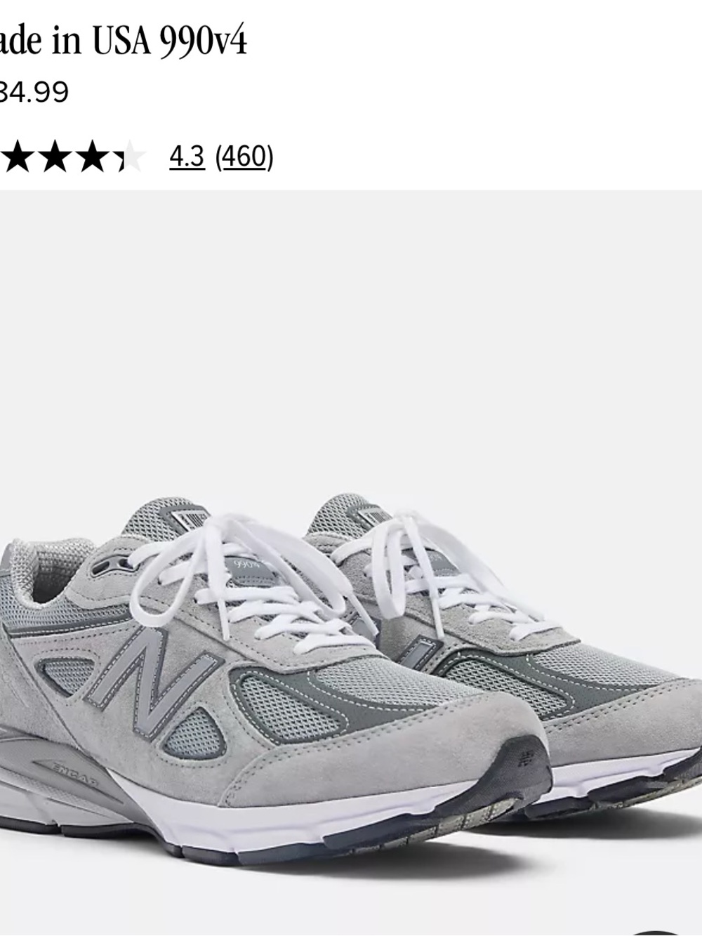 New Balance Men's 990v4 - Picture 9 of 9
